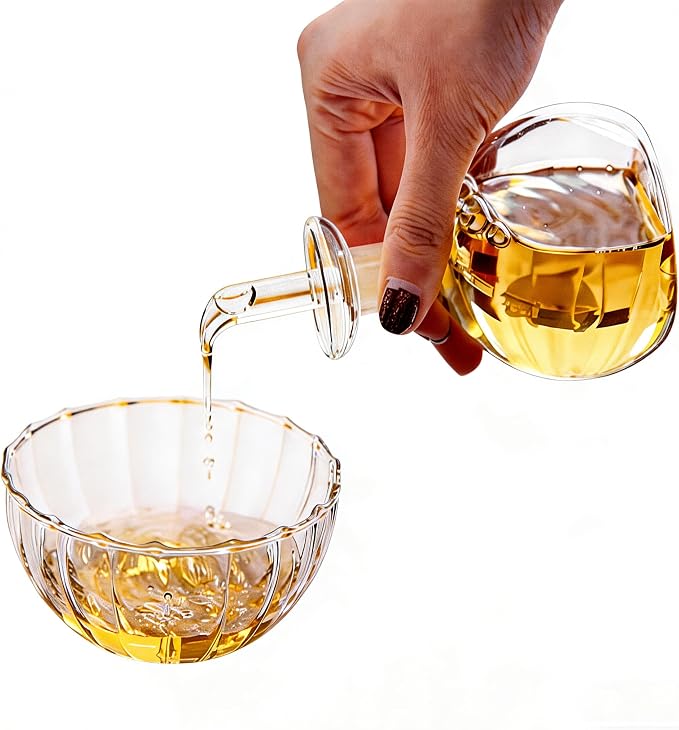 ELETON Cylindrical 28 oz Olive Oil Dispenser Bottle Glass - Image 5