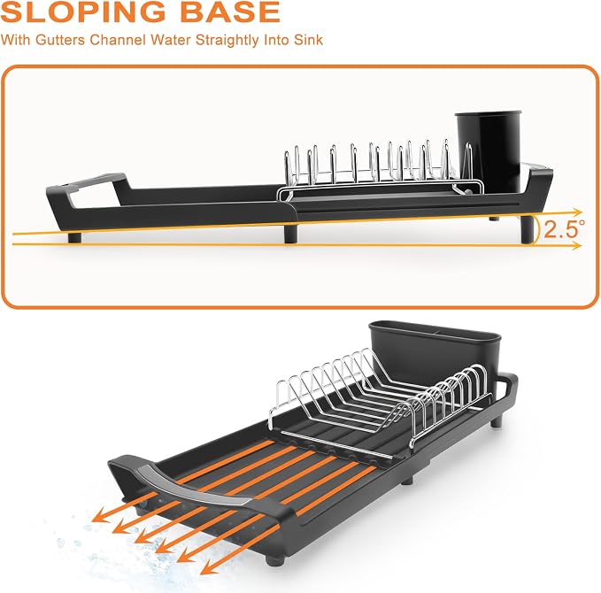 Dish Drying Rack Compact Expandable - Image 5