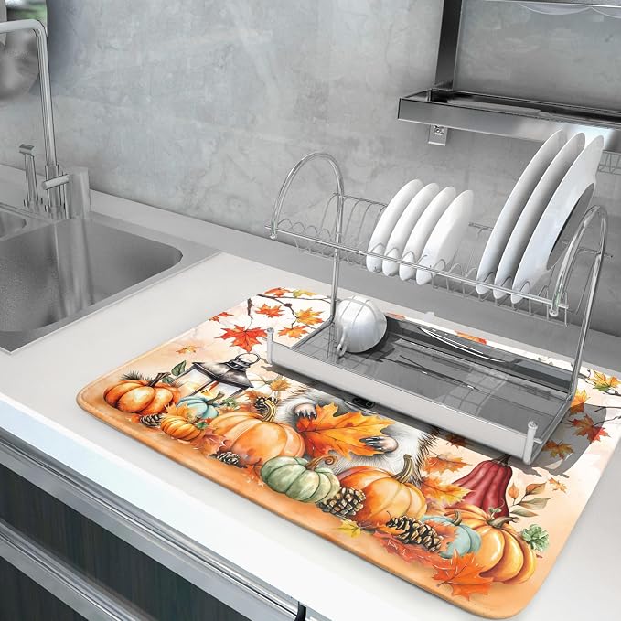 Happy Fall Dish Drying Mat - Image 5