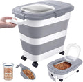 23-25 Lbs Airtight Dog Food Storage Container, Collapsible Dog Food Container by DDMOMMYCOLLAPSIBLEFOODSTORAGECONTAINERFAMILY