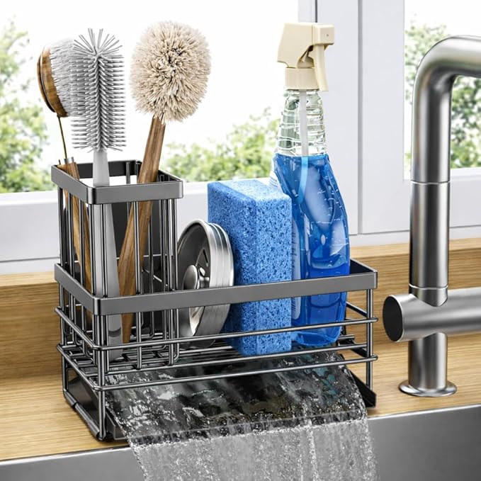 Cisily Sink Caddy Sponge Holder by CISILYHOMELIFE