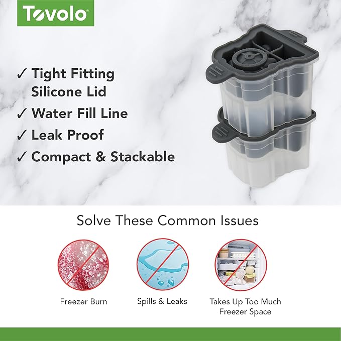 Tovolo Bulldog Ice Cube Mold Pack of 2 Craft Ice Cube Molds - Image 3