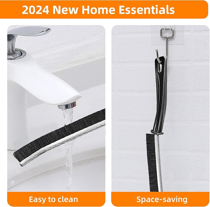 3Pcs Hard-bristled Crevice Cleaning Brush, Bathroom Cleaner Tools - Image 6