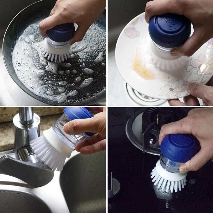 CELOX Dish Scrubber with Soap Dispenser - Image 4