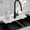 Silicone Faucet Mat for Kitchen Sink – Gen 3 10° Slope Splash Guard by Meiliweser