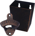 Antique Copper Cast Iron Beer Bottle Opener Wall Mounted Soda Drink