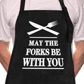 Rosoz Funny BBQ Black Chef Aprons by Rosoz