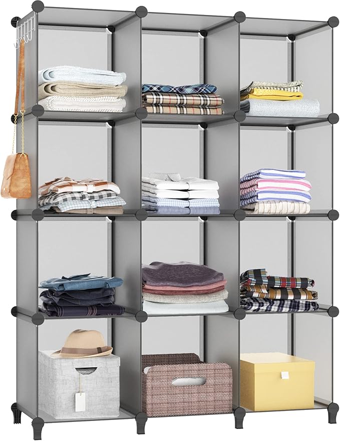 HOMIDEC Closet Organizer, 12-Cube Closet Organizers and Storage, Portable by DecorateYourHome