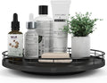 12" Oak Bathroom Vanity Tray Turntable by AMH