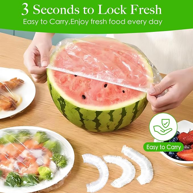 100 Plastic Large Bowl Covers - Image 4