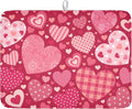 Valentine's Day Dish Drying Mat 18 x 24 Inch Heart Shaped Pattern Dish Drying by Unknown