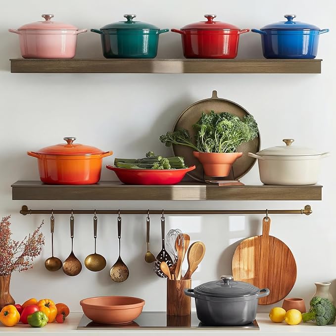 Overmont Enameled Cast Iron Dutch Oven - Image 7