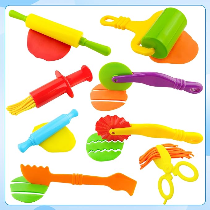 Dough Tools Kit – 12-Piece Dough Play Tools Set - Image 4