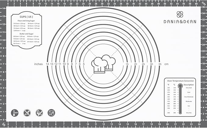 Silicone Mat, 26 x 16inch Extra Large Non-stick Pastry Baking Mat by DANIADEAN