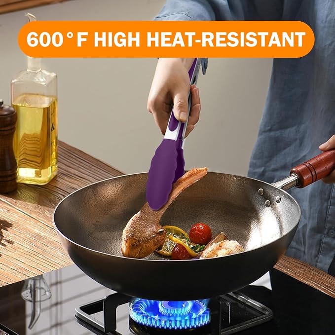 Kitchen Tongs, Stainless Steel Cooking Tongs - Image 9