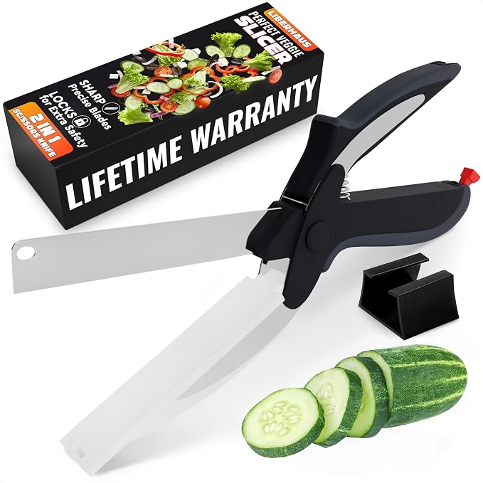 Cutting Board Scissors - 2 In 1 Kitchen Scissors by Helvetios