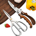 Kitchen scissors 2 Pack, Poultry Shears Heavy Duty Professional Stainless Steel by AUDAMI