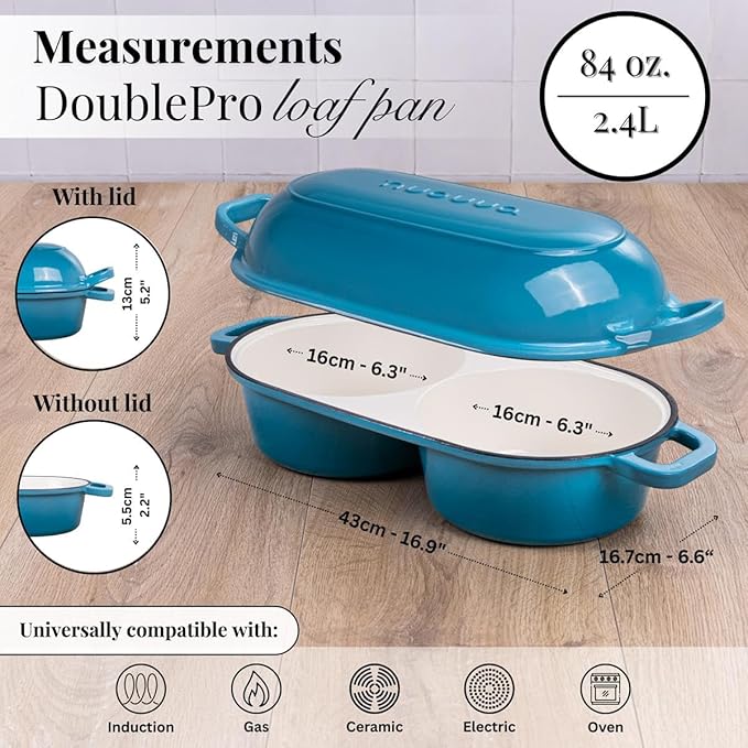 Dutch Oven For Sourdough Bread Baking – Enamelled Cast Iron Bread Loaf Pot – - Image 2