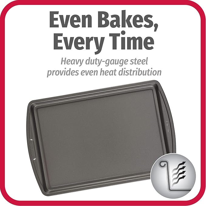 GoodCook Everyday Nonstick Carbon Steel 13” x 9” Baking Sheet Set, 3 Pack – - Image 2