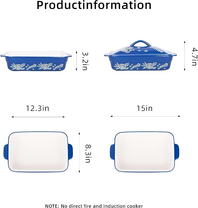 Casserole Dish With Lid Casserole Dishes - Image 2