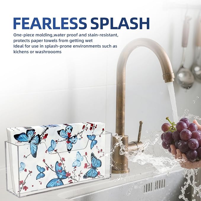 Waterproof Paper Towel holder, Acrylic Napkin Holder, Plastic Napkin Dispenser - Image 4