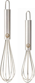 Babish 2-Piece Tiny Whisk Set – 5” & 7” Stainless Steel Mini Whisks by Babish