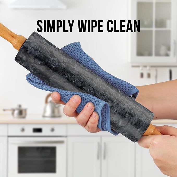 Zulay Kitchen 17-Inch Marble Rolling Pin - Image 7