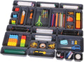 TENABORT 42 Pack Interlocking Desk Drawer Organizer Tray Dividers