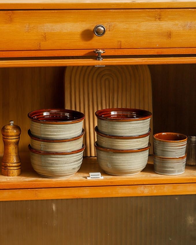 Hasense Ceramic Soup Bowls Set of 6, 20 Ounce Cereal Bowls - Image 7