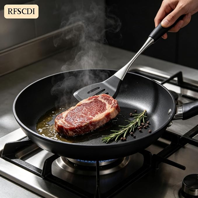 Premium Black Silicone Cooking Utensils Set - Image 8