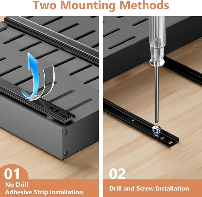 2 Pack Pull out Cabinet Organizer, Width Depth, - Image 6