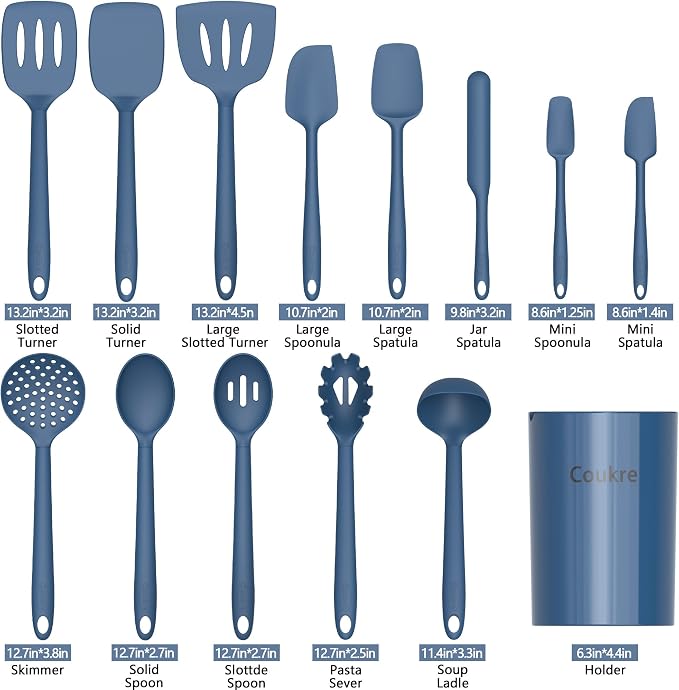Coukre Silicone Kitchen Cooking Utensils Set - Image 2