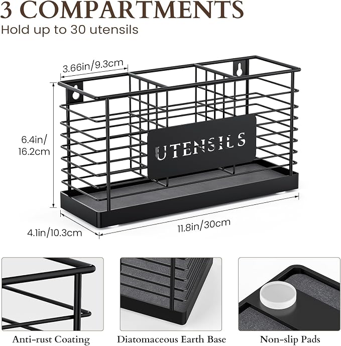 THYGIFTREE Utensil Holder for Kitchen Counter - Image 5