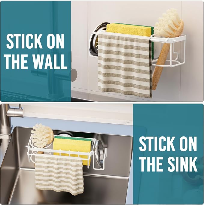 TAILI 4-in-1 Sponge Holder for Kitchen Sink - Image 7