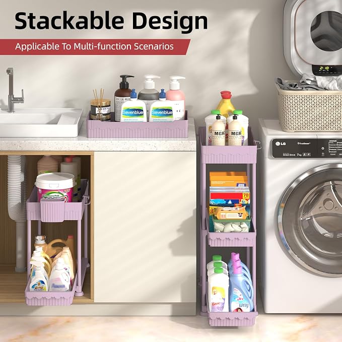Sevenblue Under Sink Organizer, Bathroom Organizers and Storage, 2 Tier - Image 3