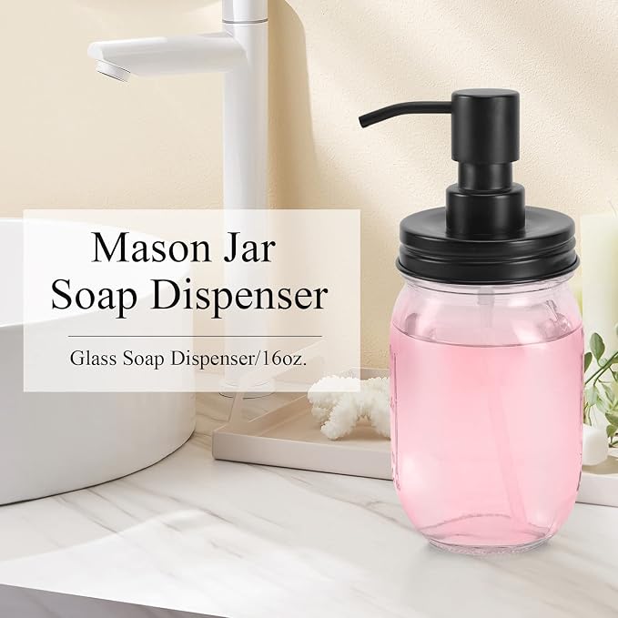 Premium Quality Mason Jar Soap Dispenser - Image 2