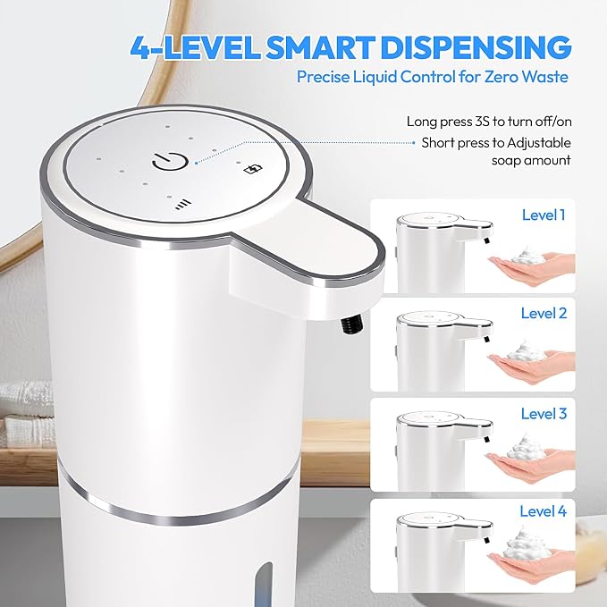 2 Pack Automatic Foaming Soap Dispenser, Touchless Foam Soap Dispenser - Image 2