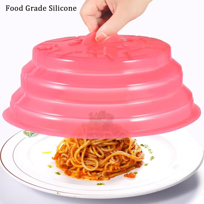 Kichwit Collapsible Silicone Microwave Plate Cover - Image 2