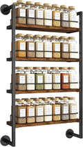 IBUYKE Spice Rack Wall Mount, 4 Tier Hanging Seasoning Organizer, Large Spice by IBUYKE