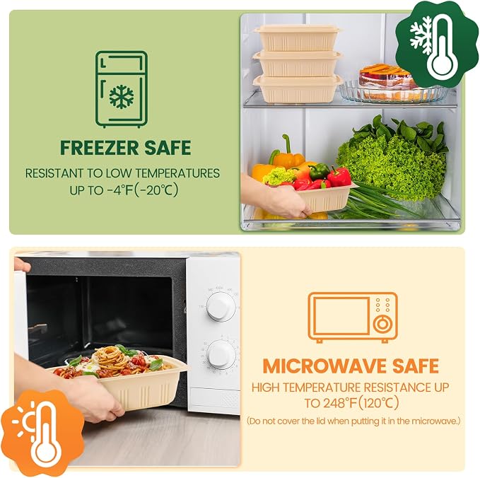 100 Piece Meal Prep Containers - Image 4