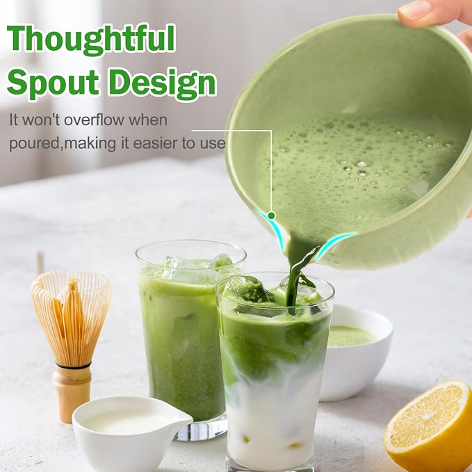 Matcha Whisk Set Ceramic Bowl Kit - Image 6
