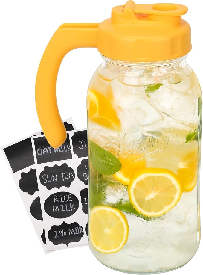 Soligt Glass Mason Jar Pitcher by SOLIGT