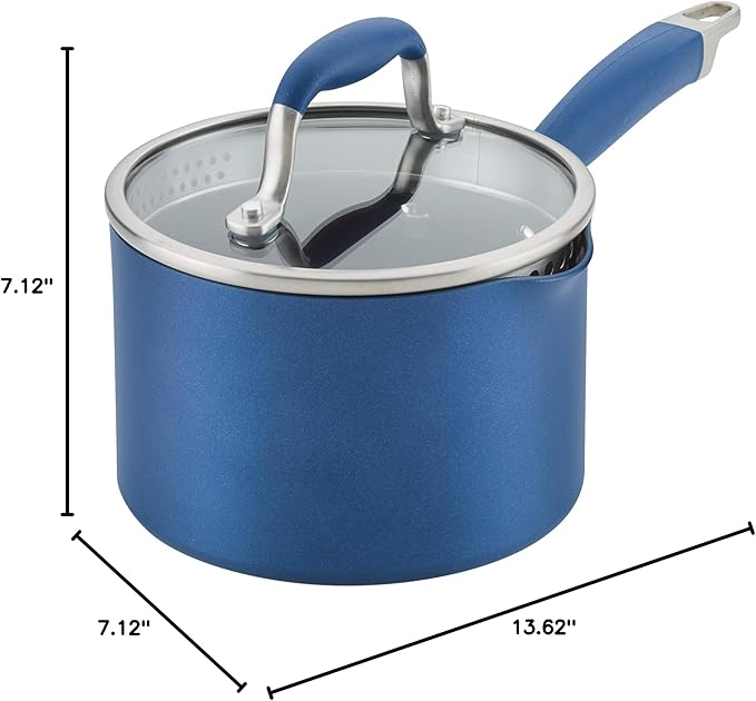 Anolon Advanced Home Hard Anodized Nonstick Sauce Pan/Saucepan - Image 6