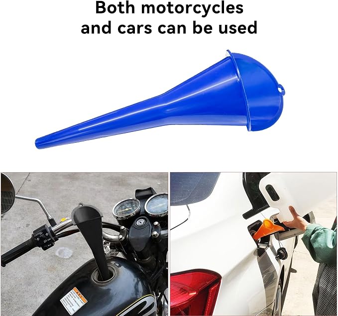 2 PCS Oil Funnel, Automotive Multi-Function Plastic Fuel Funnel - Image 3