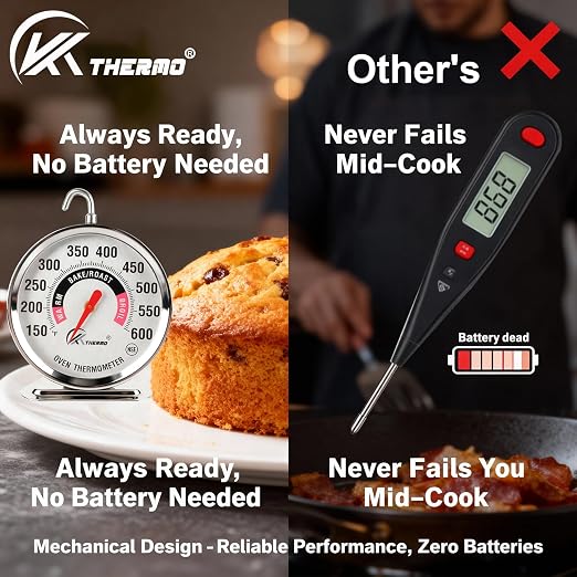 Oven Thermometer 150-600°F Pro Accurate Oven Temperature Gauge - Image 7