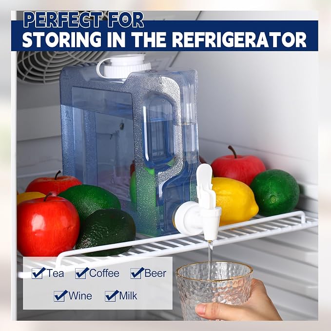 Funnymoom 3 Pack 0. 8 Gallon Fridge Water Dispensers Bottle - Image 4