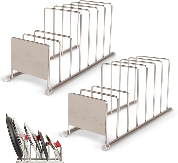Cuisinel Lid and Dish Organizer Rack by Cuisinel