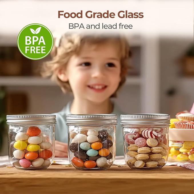 ComSaf Wide Mouth Mason Jars - Image 7