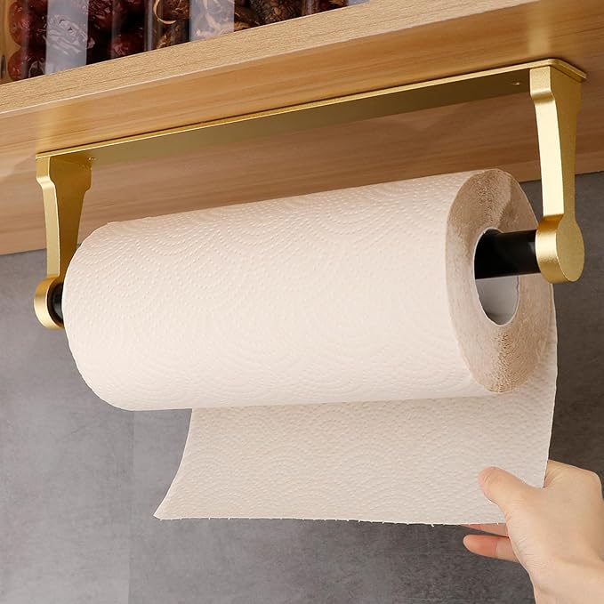 MONEER Paper Towel Holder Under Cabinet, Paper Towel Holder, Aluminum Alloy by MONEER