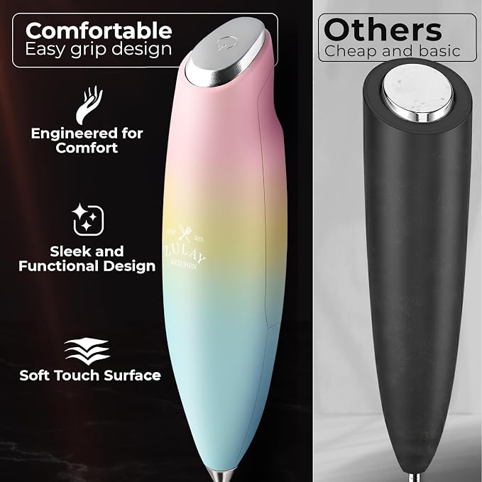 Zulay Kitchen Patented Tornado Triple Whisk Milk Frother - Image 4